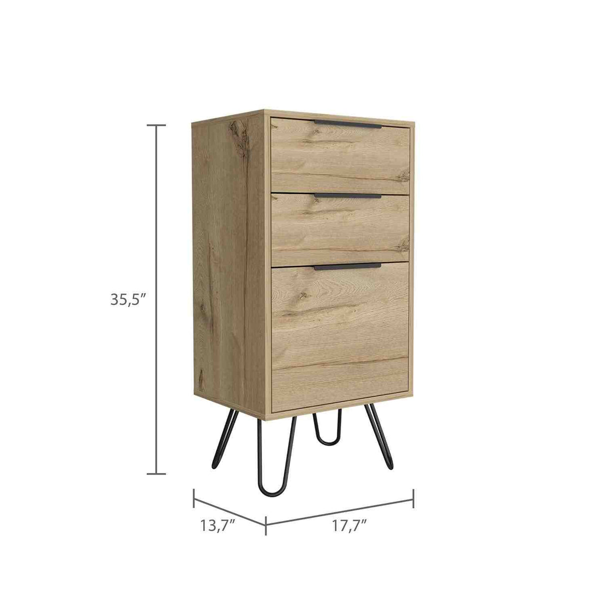 Cómoda Augusta Duna 45x90cm De Tres Hileras con Tres Cajones - Cajoneras y Comodas | Bylmo