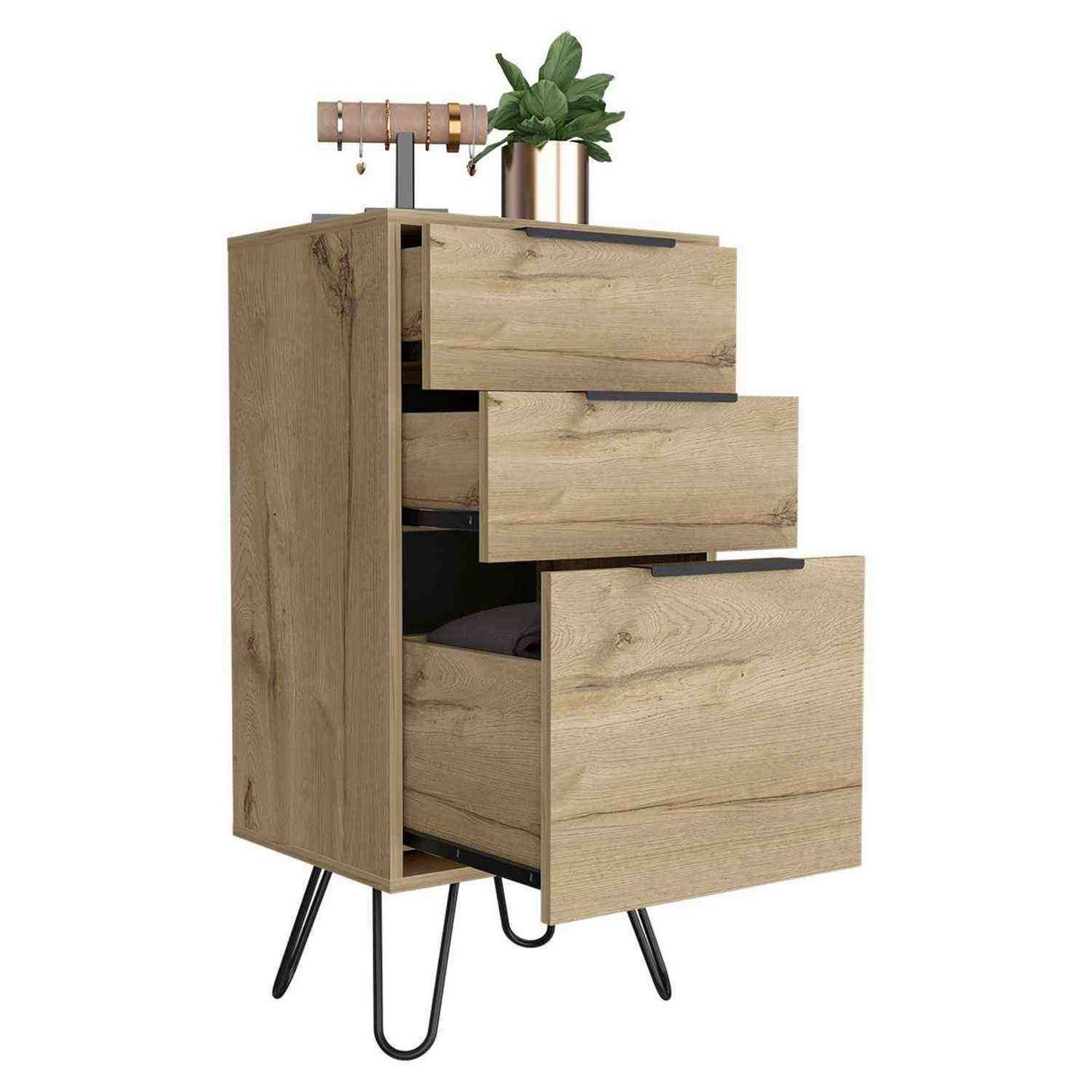 Cómoda Augusta Duna 45x90cm De Tres Hileras con Tres Cajones - Cajoneras y Comodas | Bylmo