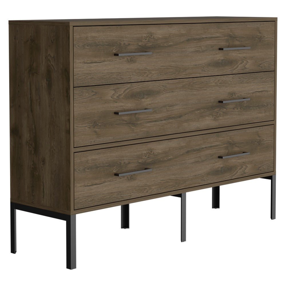 Cómoda Doble Soho Bellota 120 cm con Dos Cajones y Una Puerta - Cajoneras | Bylmo