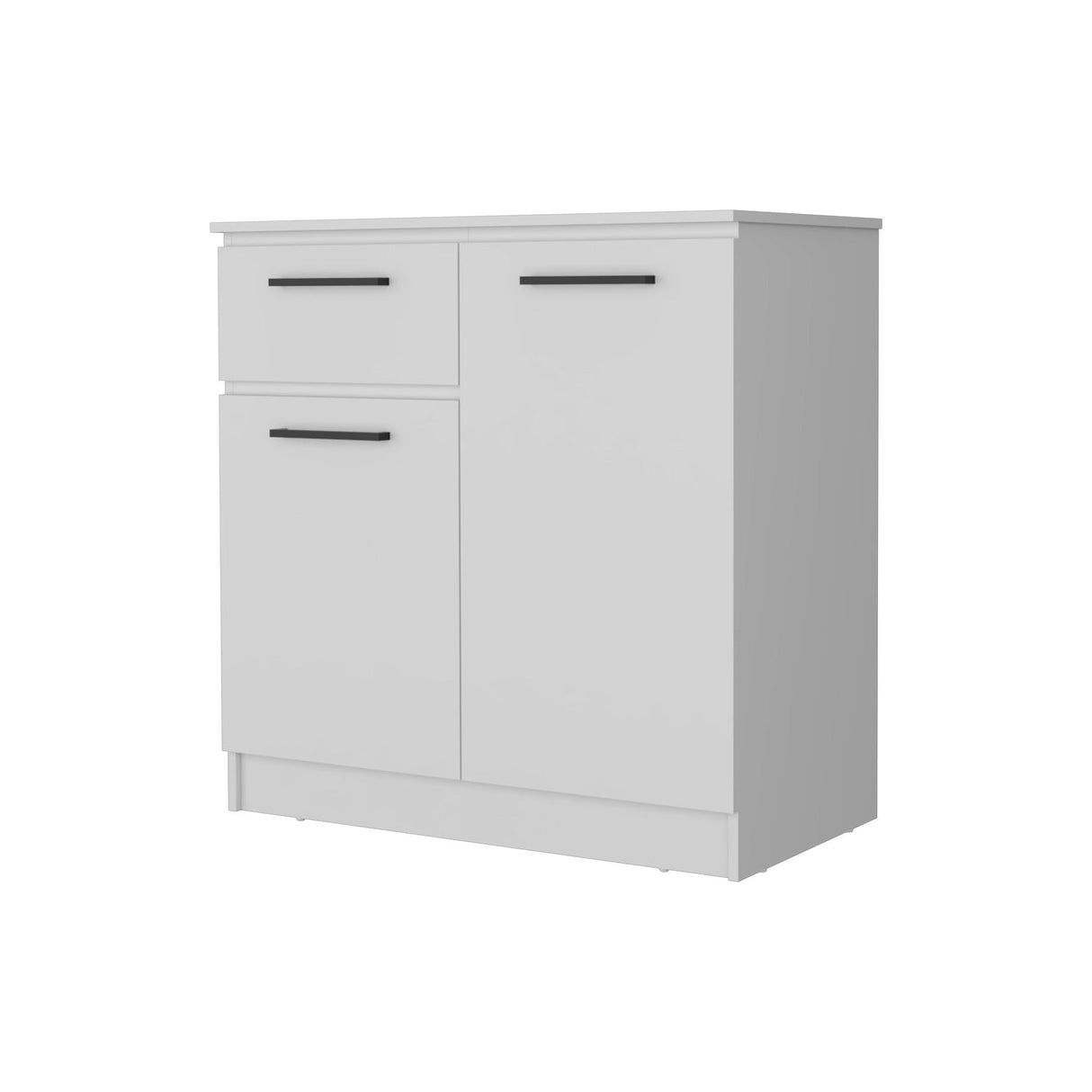 Cómoda Éclat Blanco 91 cm con Un Cajón y Dos Puertas - Cajoneras y Comodas | Bylmo