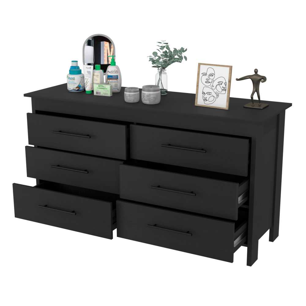 Cómoda HMS Wengue 149.5x80.6cm De Tres Hileras con Tres Cajones - Cajoneras | Bylmo