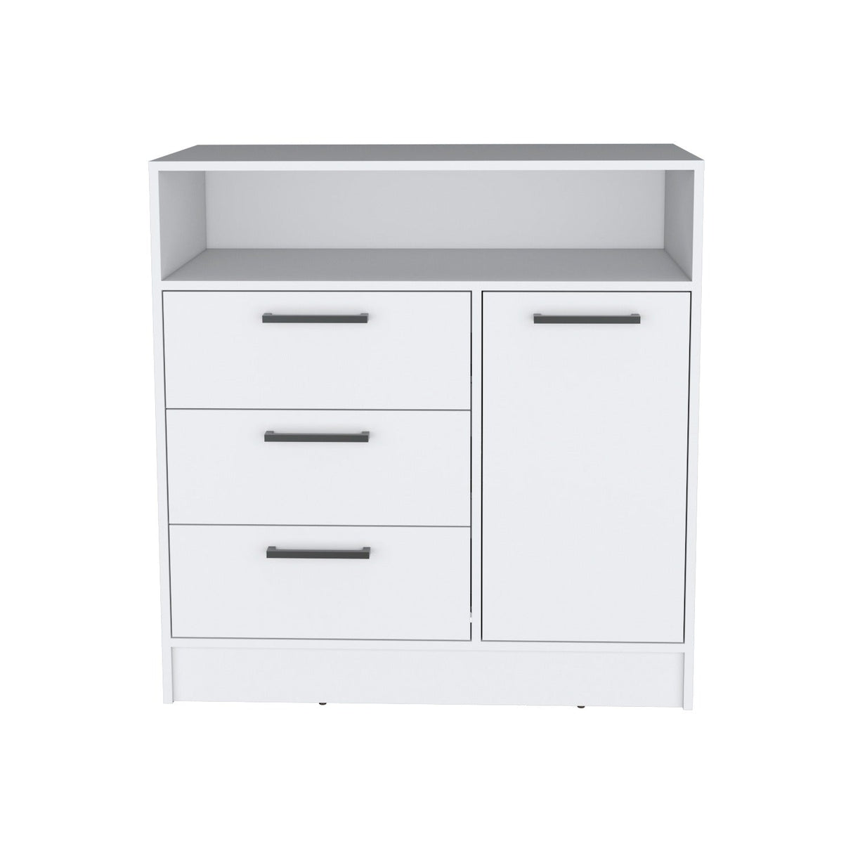 Cómoda Omaha Blanco 90x93cm De Tres Hileras con Tres Cajones - Cajoneras y Comodas | Bylmo