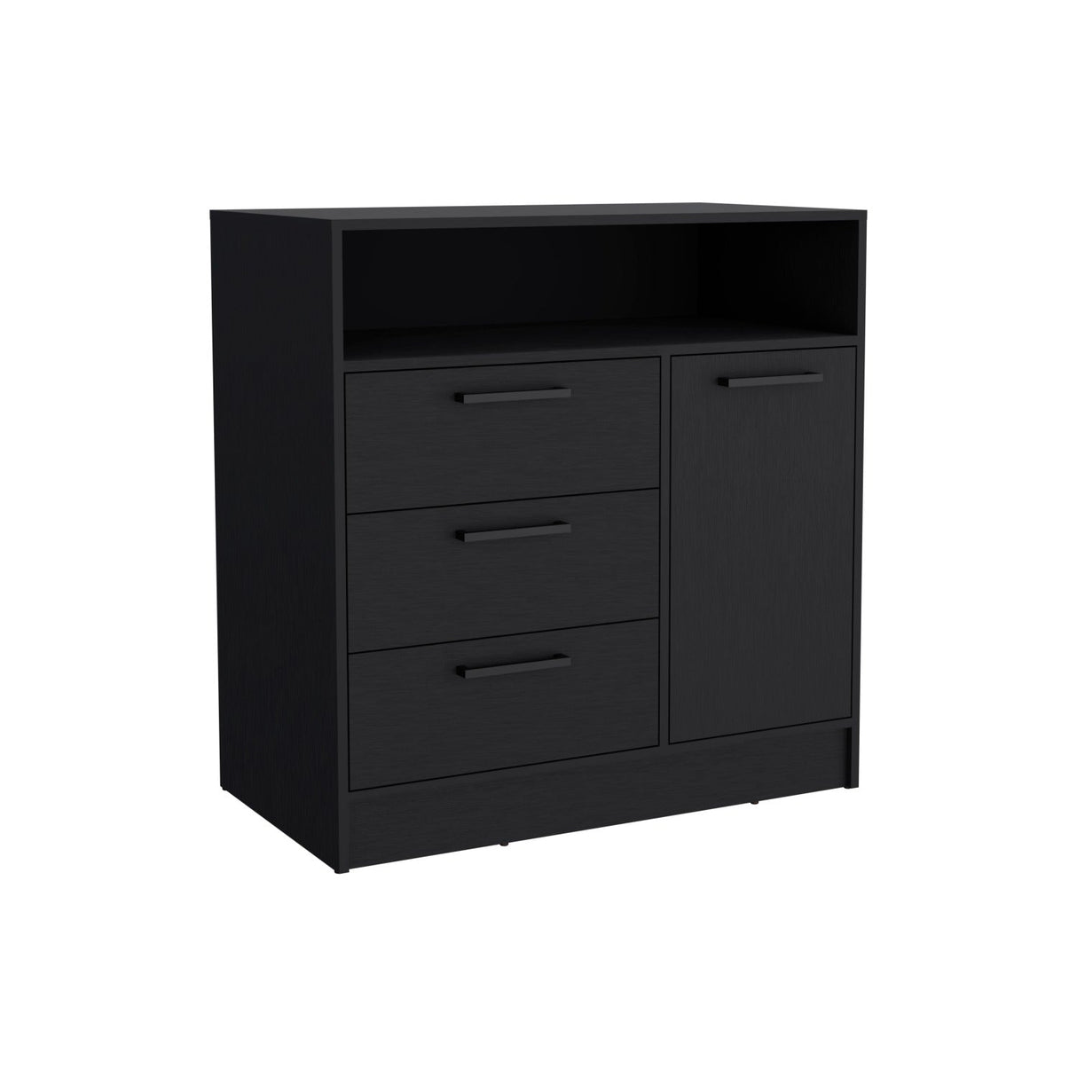 Cómoda Omaha Wengue 90x93cm De Tres Hileras con Tres Cajones - Cajoneras y Comodas | Bylmo