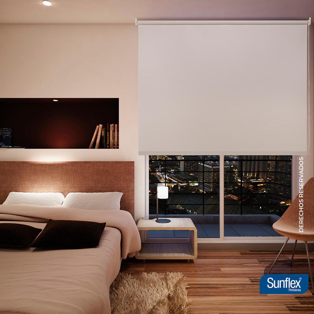 Persiana Blackout Blanco 100x180cm Fondo Entero Enrollable - Cortinas | Bylmo