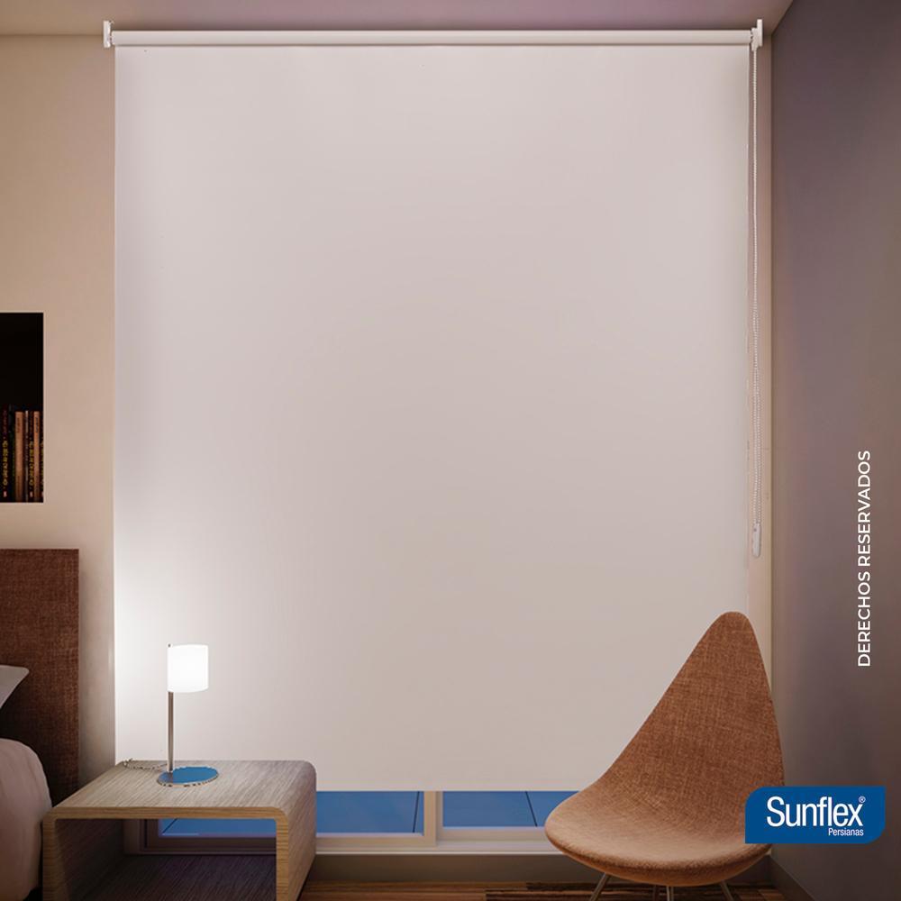 Persiana Blackout Blanco 100x180cm Fondo Entero Enrollable - Cortinas | Bylmo