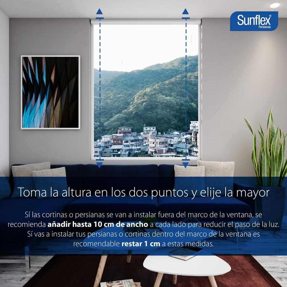 Persiana Blackout Blanco 100x180cm Fondo Entero Enrollable - Cortinas | Bylmo