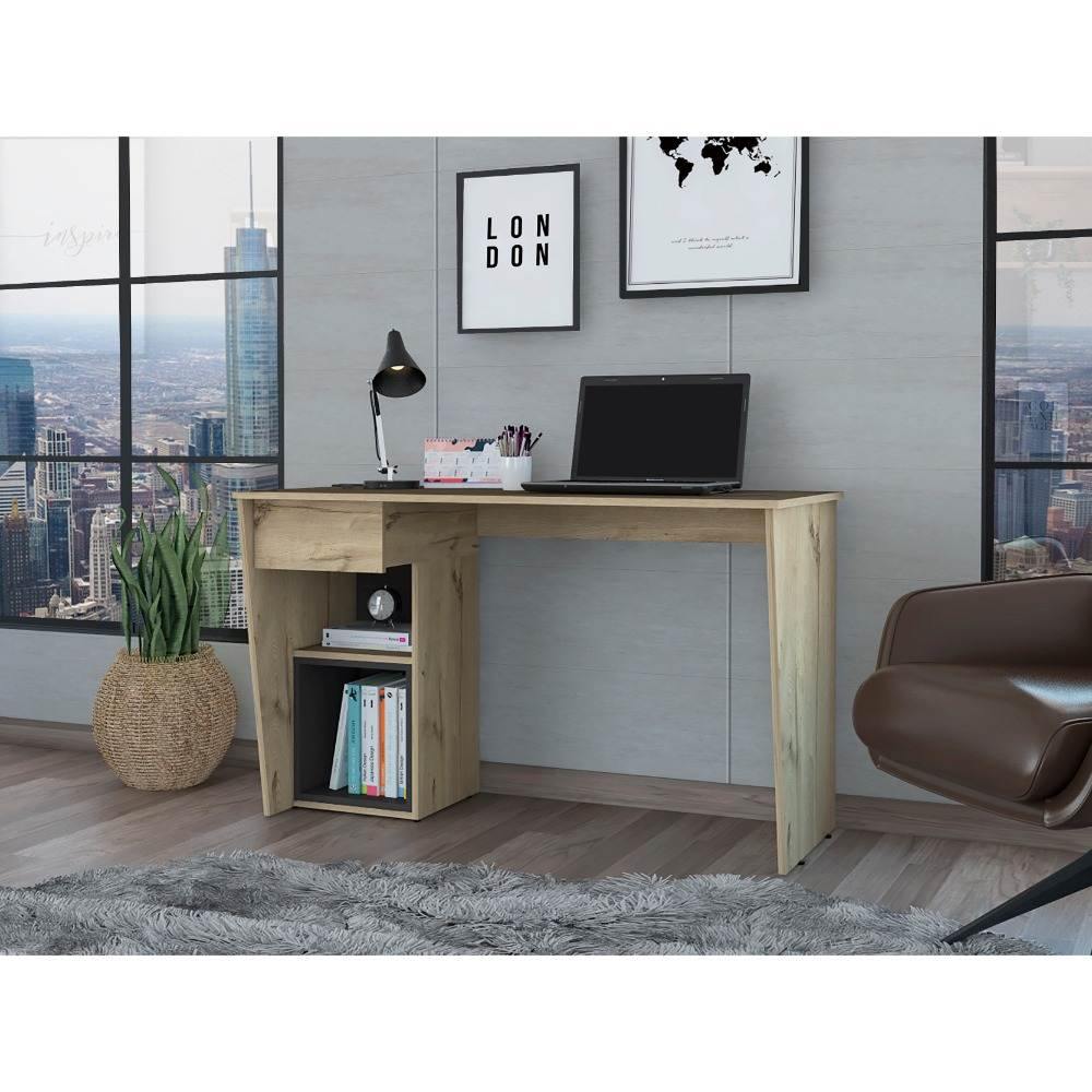 Escritorio Berlin Duna 120 cm con Cajón y Entrepaños - Escritorios y Archivadores | Bylmo
