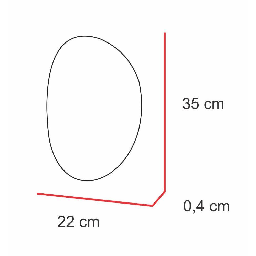 Set x 3 Espejos Gotas Plateado 40x40cm Asimetrico sin Marco - Espejos Decorativos | Bylmo