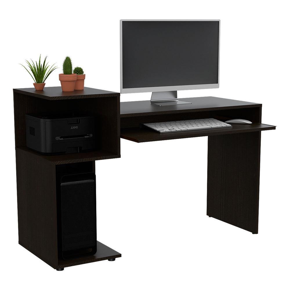 Escritorio Atlanter Wengue 120 cm con Entrepaños - Escritorios y Archivadores | Bylmo