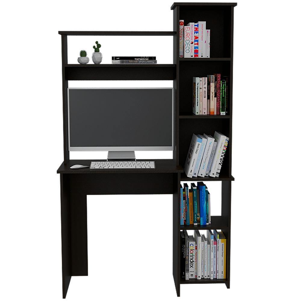 Escritorio Versalles Wengue 98 cm con Biblioteca - Escritorios y Archivadores | Bylmo