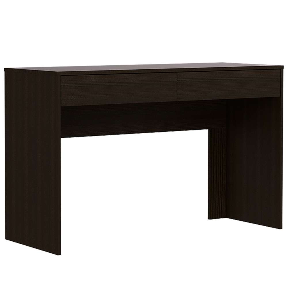 Escritorio Acre Wengue 120.2x75.6cm Con Dos Cajones - Escritorios y Archivadores | Bylmo