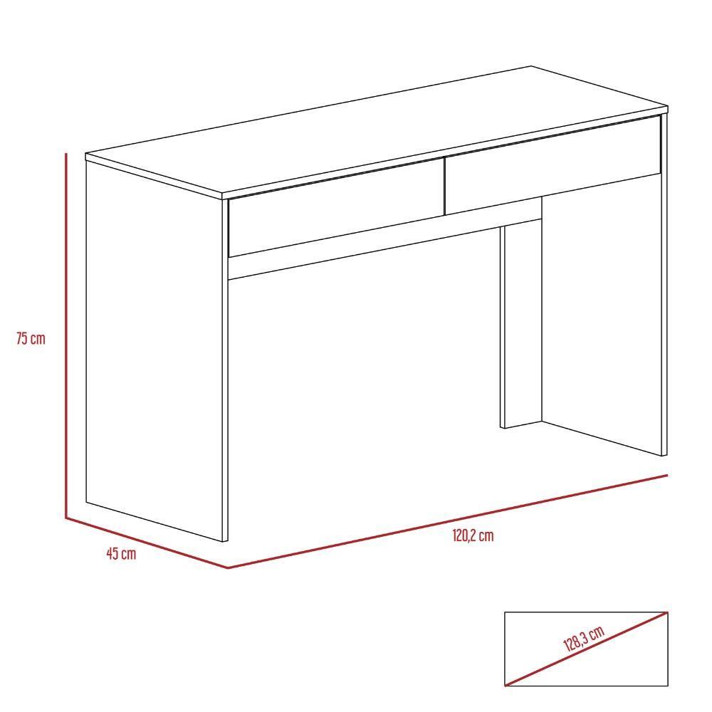 Escritorio Acre Caramelo 120 cm con Cajones - Escritorios y Archivadores | Bylmo