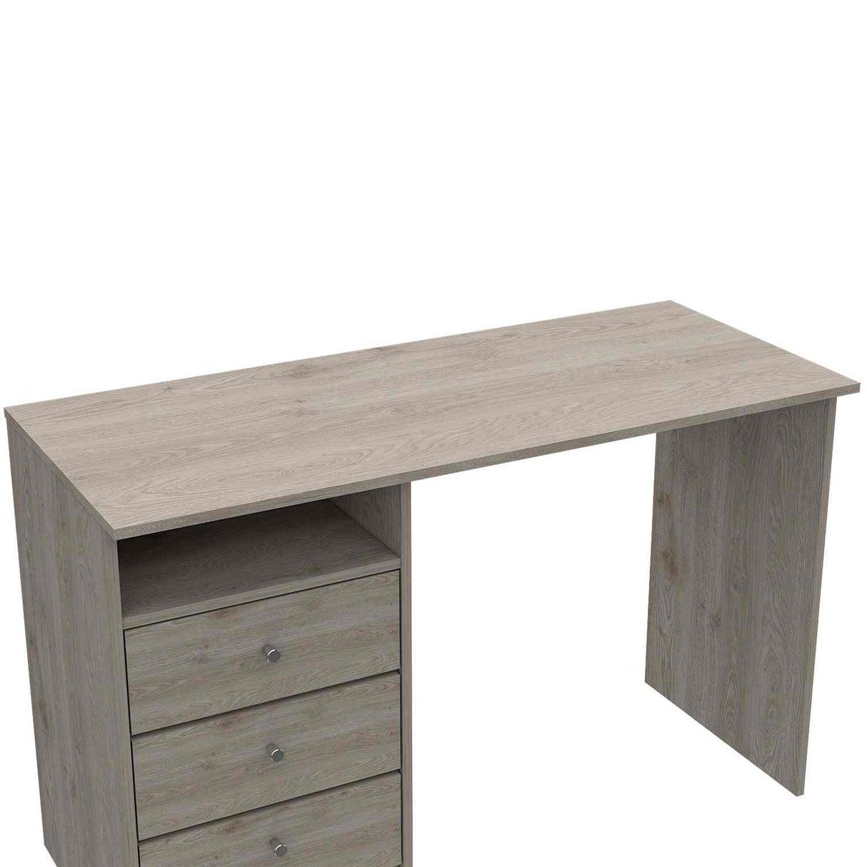 Escritorio Andalucia Ceniza 75 cm con Tres Cajones y Entrepaños - Escritorios | Bylmo