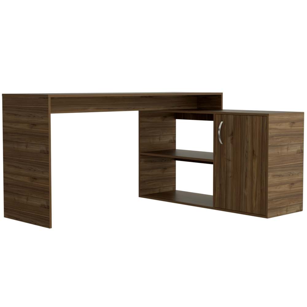 Escritorio en L Axis Gales 151.5x76.5cm sin Cajones y con Organizador de Libros - Escritorios y Archivadores | Bylmo