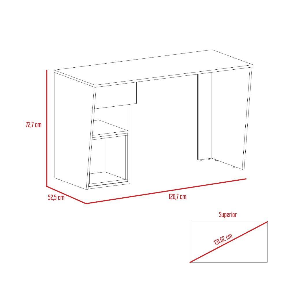 Escritorio Berlin Duna 120 cm con Cajón y Entrepaños - Escritorios y Archivadores | Bylmo
