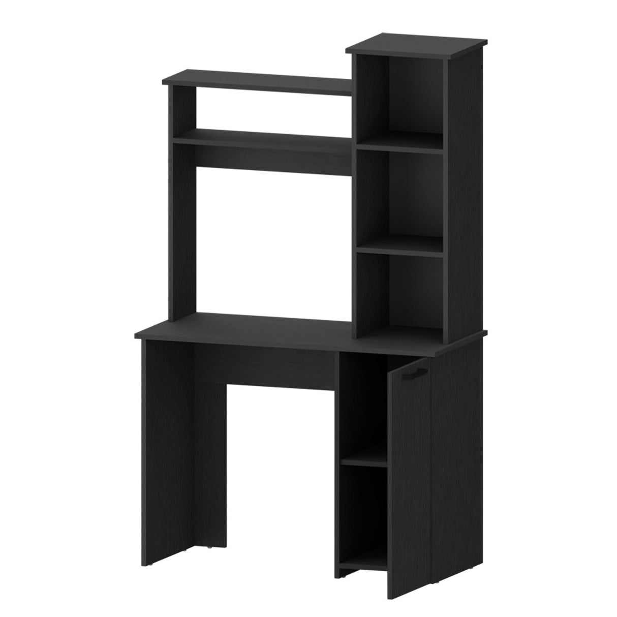 Escritorio Carson Wengue 99 cm con Biblioteca y una Puerta - Escritorios | Bylmo