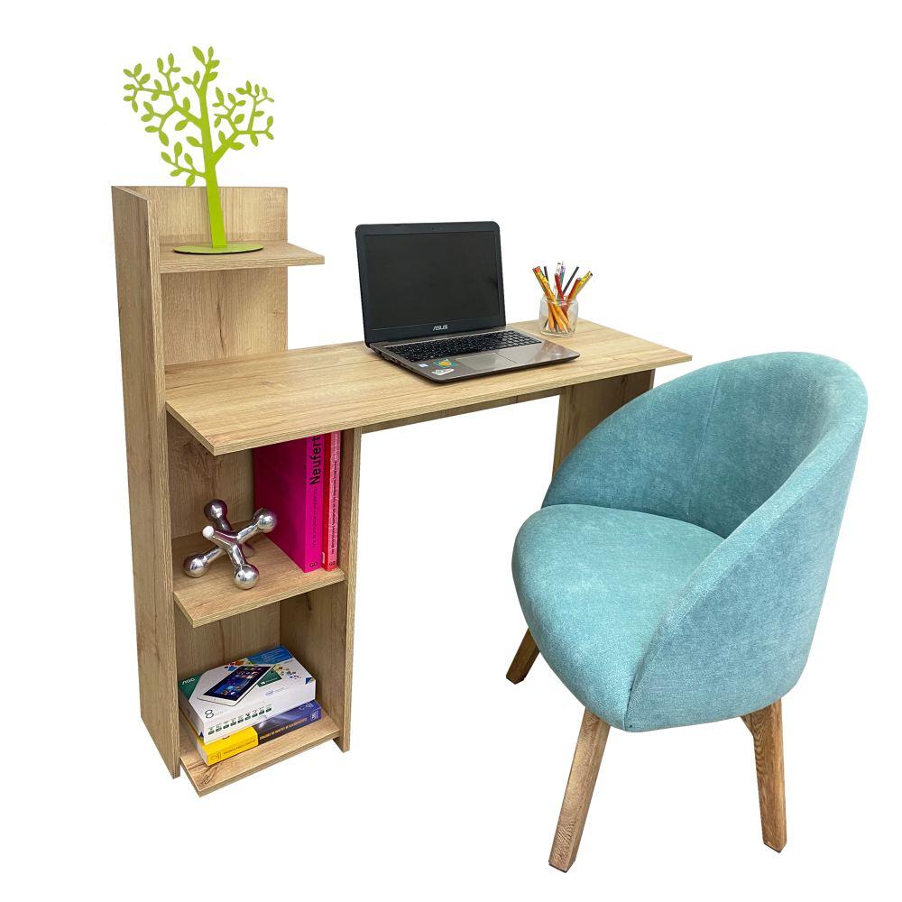 Escritorio King Home Duna 110 cm con Biblioteca - Escritorios y Archivadores | Bylmo