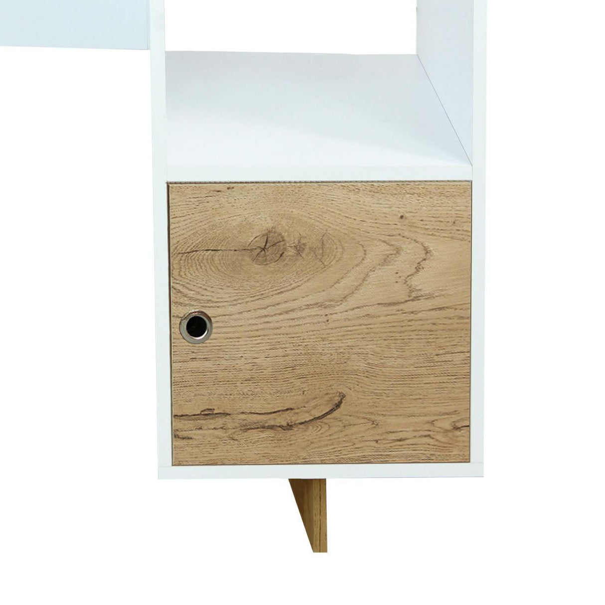 Escritorio Linea Flow Blanco 110 cm con un Cajón - Escritorios | Bylmo