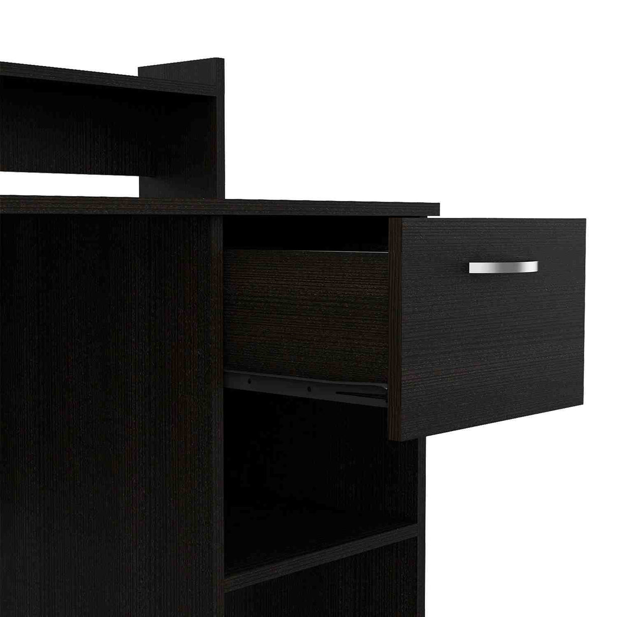 Escritorio Manaos Wengue 102 cm con Un Cajón y Entrepaños - Escritorios | Bylmo