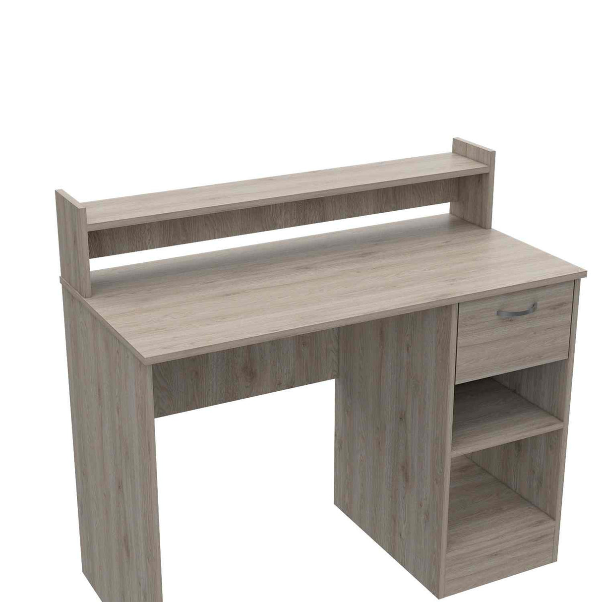 Escritorio Manaos Wengue 93 cm con Un Cajon y Entrepaños - Escritorios | Bylmo