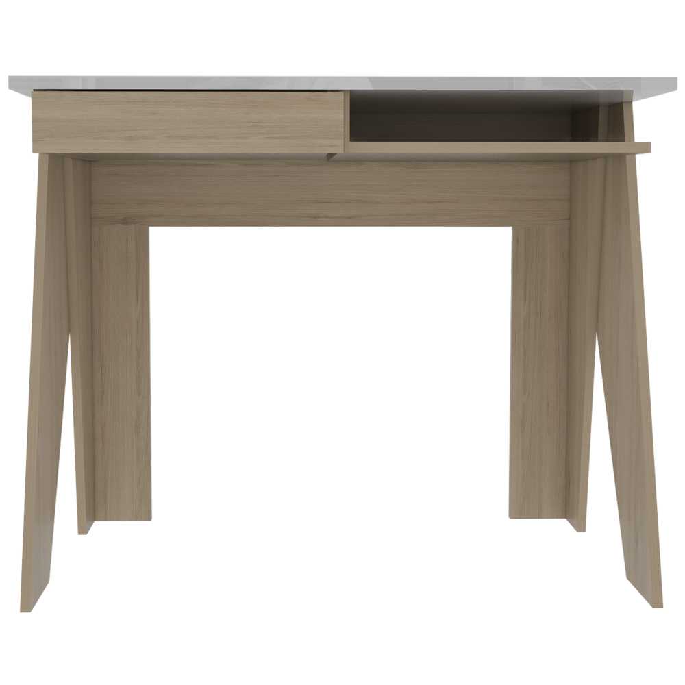 Escritorio Manet Rovere 91 cm con Cajón y Entrepaño - Escritorios y Archivadores | Bylmo