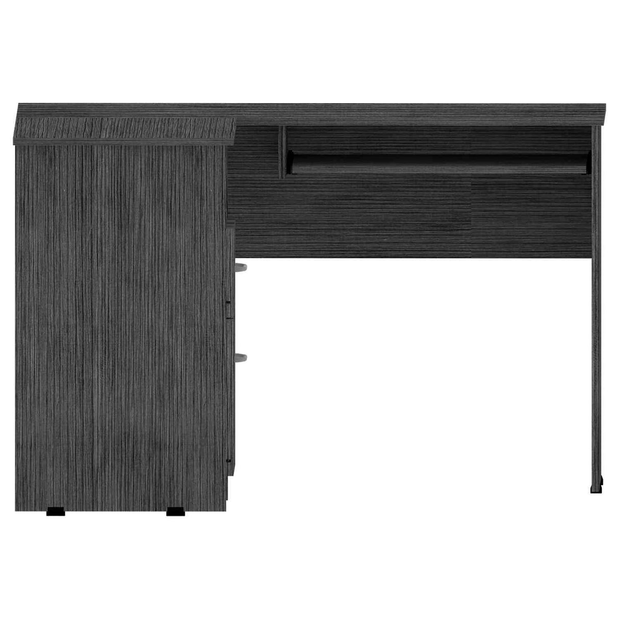 Escritorio en L Mix Roble Gris 120x77cm Con Un Cajón - Escritorios | Bylmo