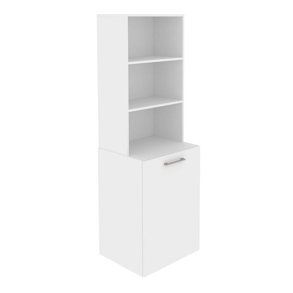Escritorio Cuenca Blanco 136 cm Transformable con Entrepaños y Biblioteca - Escritorios y Archivadores | Bylmo