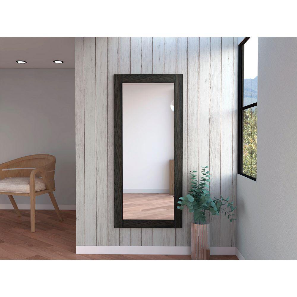 Espejo de Pared Marsala Plateado 60x120cm Rectangular con Marco En Madera - Espejos Decorativos | Bylmo