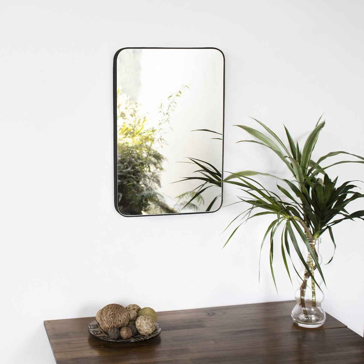 Espejo de Pared Salamanca Negro 60x80cm Rectangular con Marco Metalico - Espejos Decorativos | Bylmo