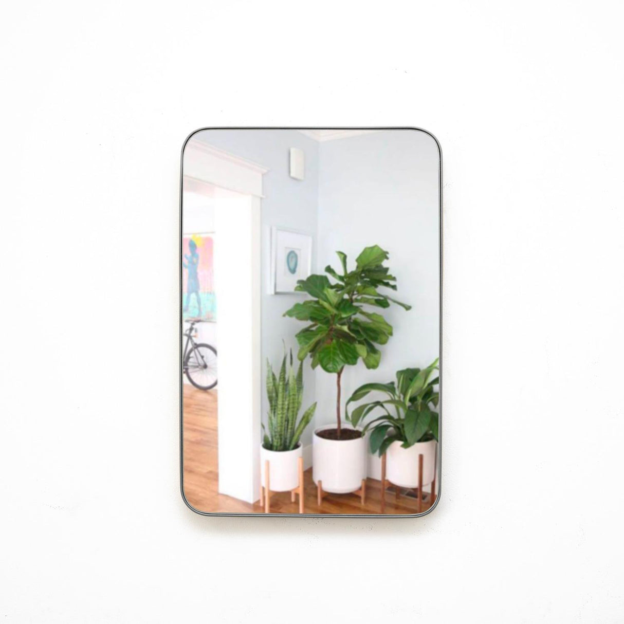 Espejo de Pared Salamanca Plata 60x80cm Rectangular con Marco Metalico - Espejos Decorativos | Bylmo