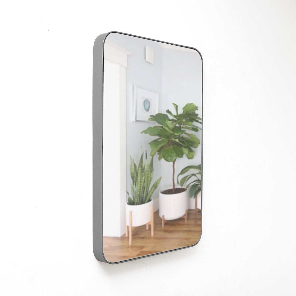 Espejo de Pared Salamanca Plata 60x80cm Rectangular con Marco Metalico - Espejos Decorativos | Bylmo