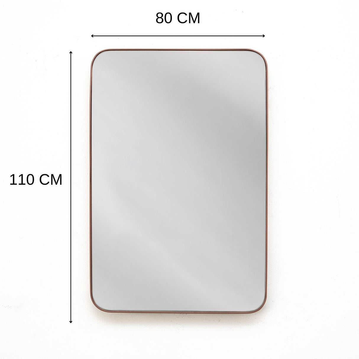 Espejo de Pared Salamanca Cobre 80x110cm Rectangular con Marco Metalico - Espejos Decorativos | Bylmo
