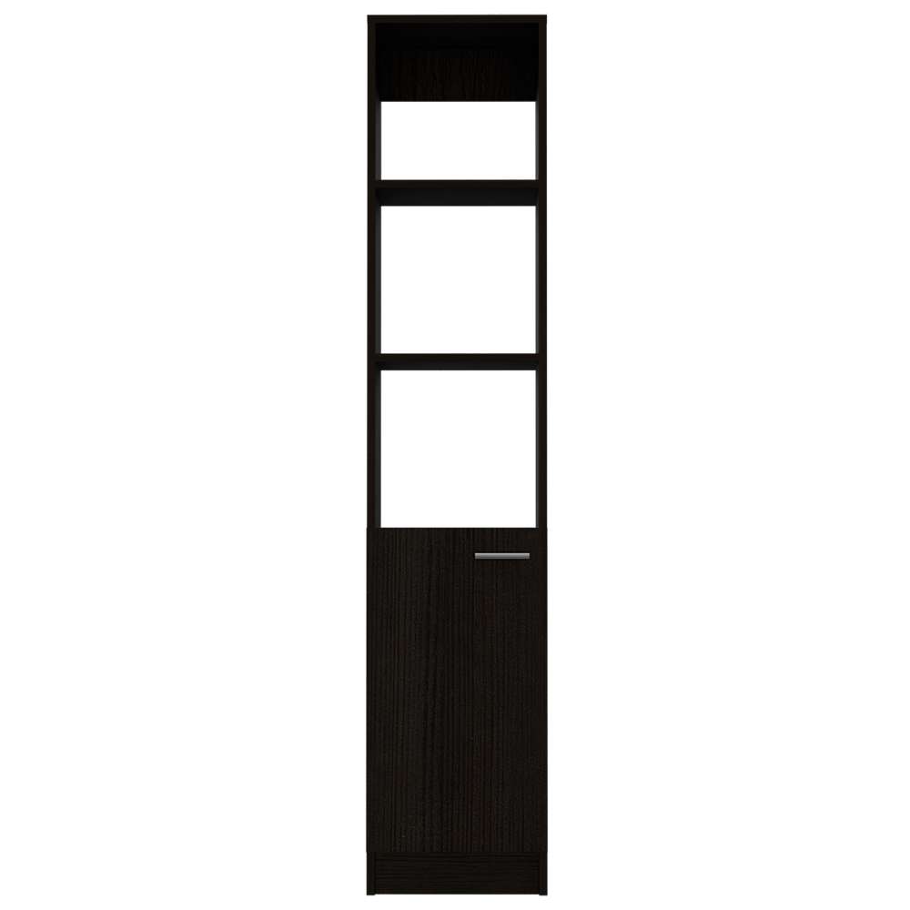 Estanteria para Baño Malaga Wengue 33.1x162.1cm sin Cajones y con Tres Entrepaños - Gabinetes | Bylmo