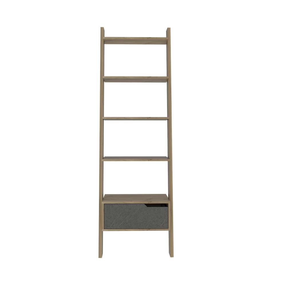 Biblioteca Escalera Mónaco Duna 56 cm con Cajón y Entrepaños - Bibliotecas | Bylmo