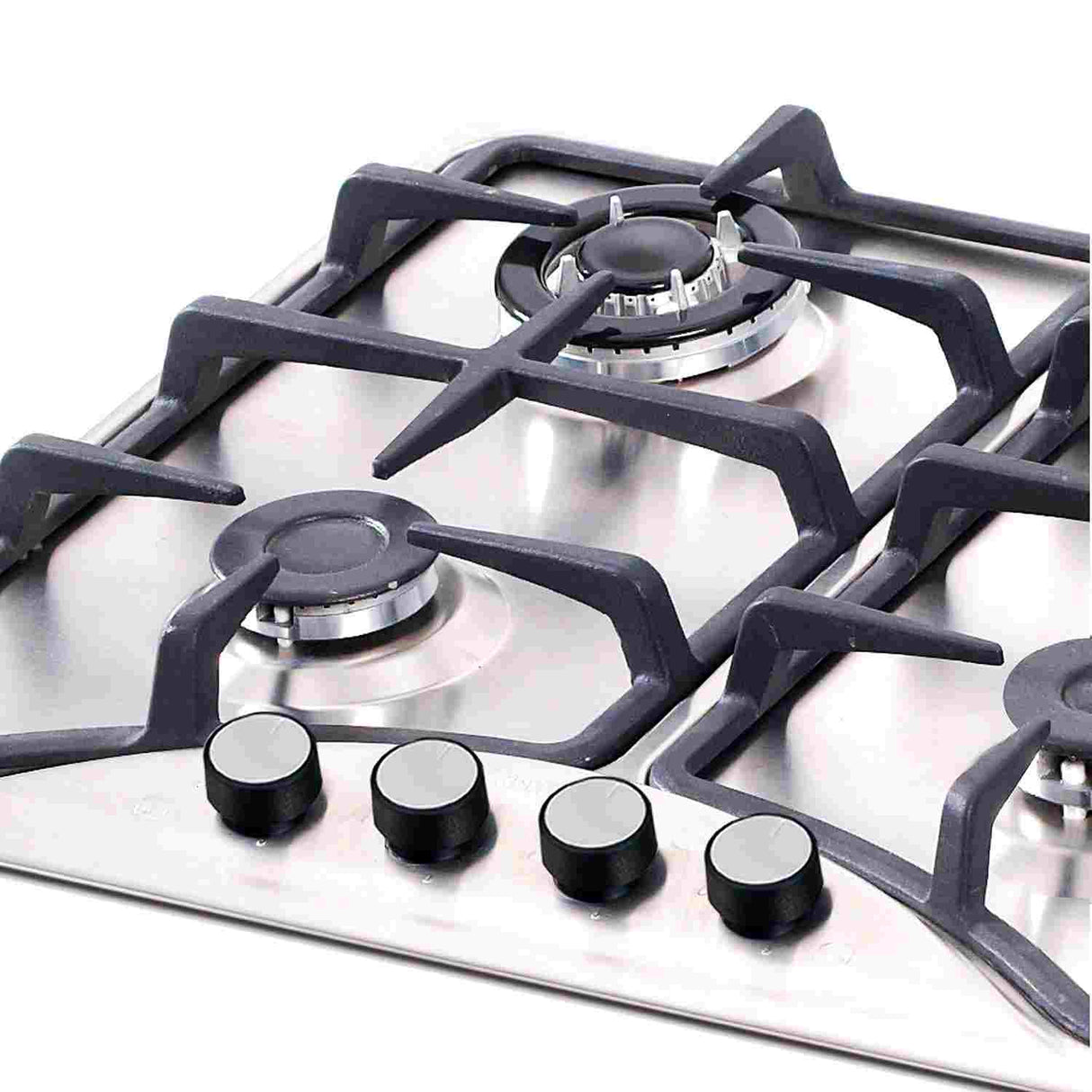 Estufa de Empotrar Challenger Acero 59x51cm de Cuatro Quemadores Para Gas Natural - Electrodomesticos | Bylmo