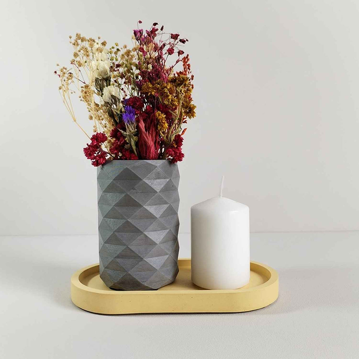 Florero Frida Gris 6 cm Minimalista - Jardineria | Bylmo