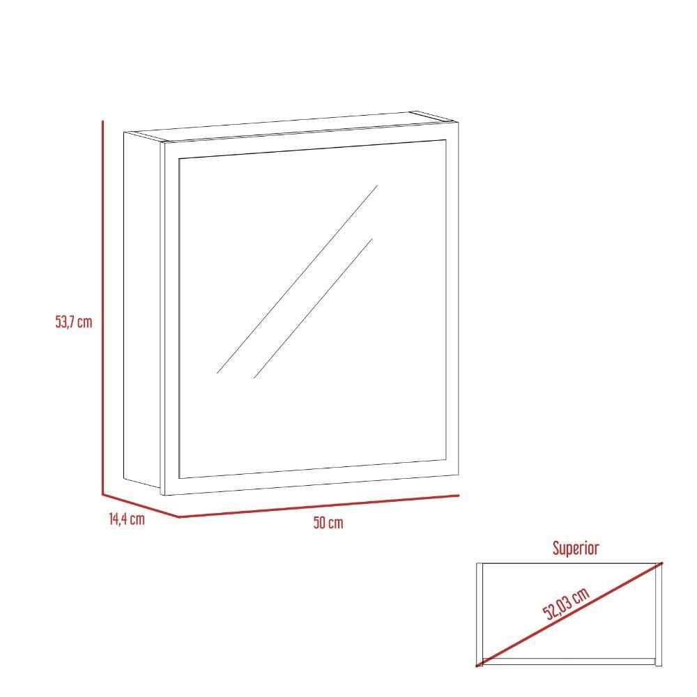 Gabinete Duma Miel 50 cm con Espejo - Gabinetes | Bylmo