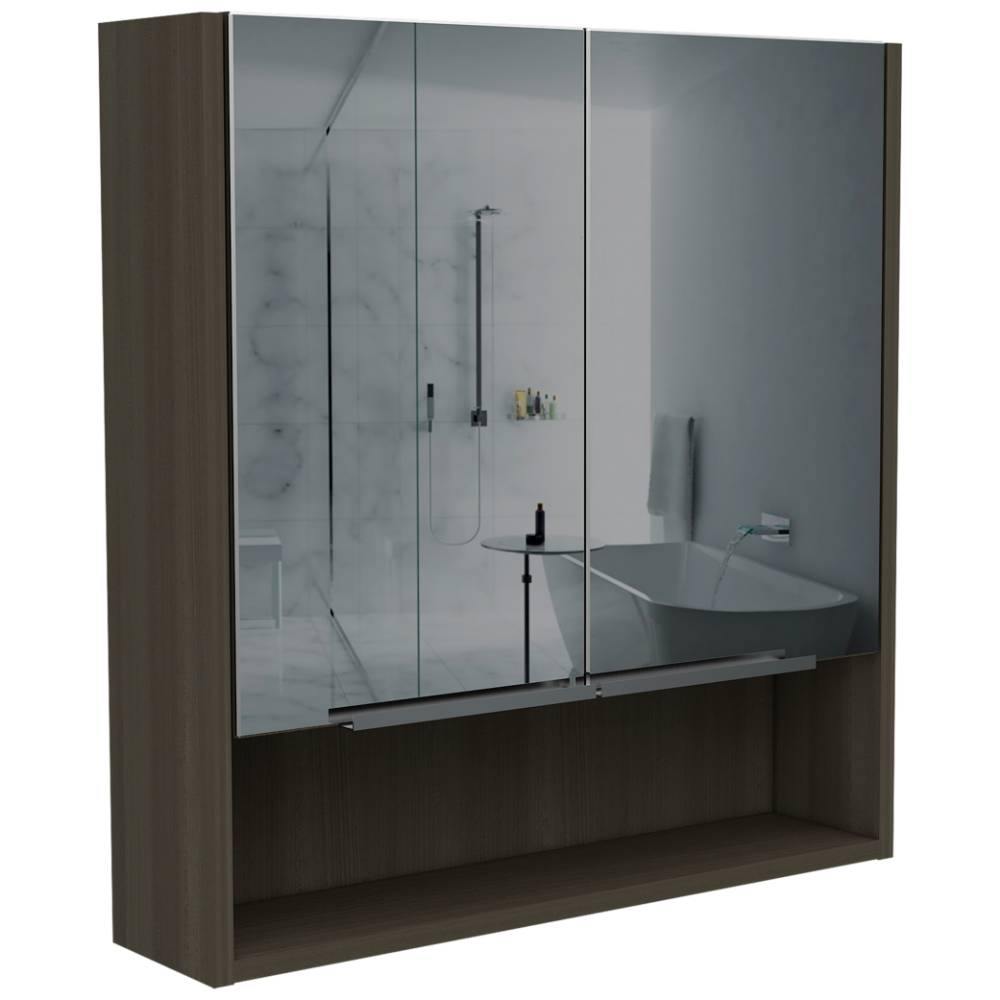 Gabinete Jaspe Olivo 60 cm con Dos Puertas y Espejo - Gabinetes | Bylmo