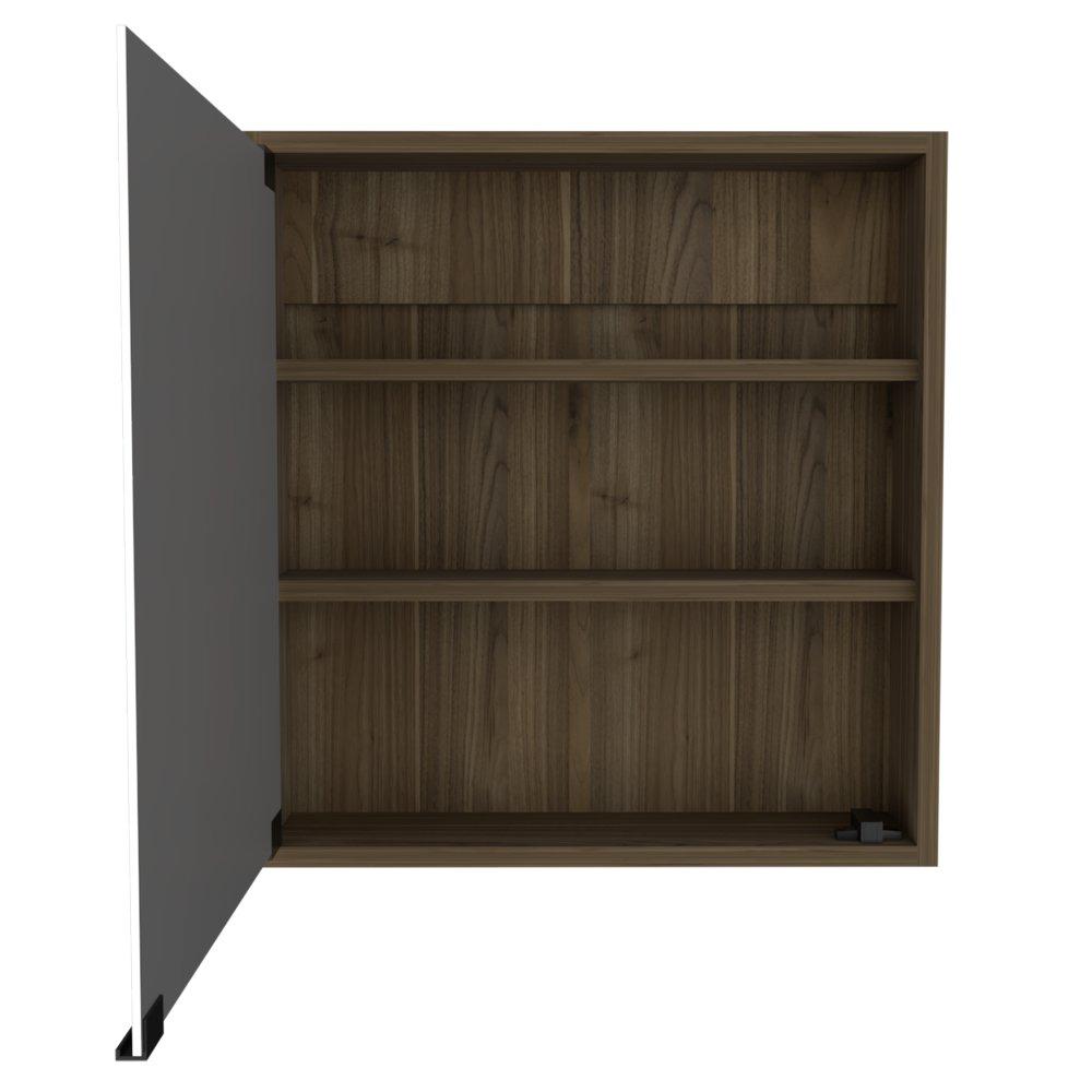 Gabinete de Baño Toledo Gales 50x53cm Cuadrado con Espejo y con Dos Entrepaños - Gabinetes | Bylmo