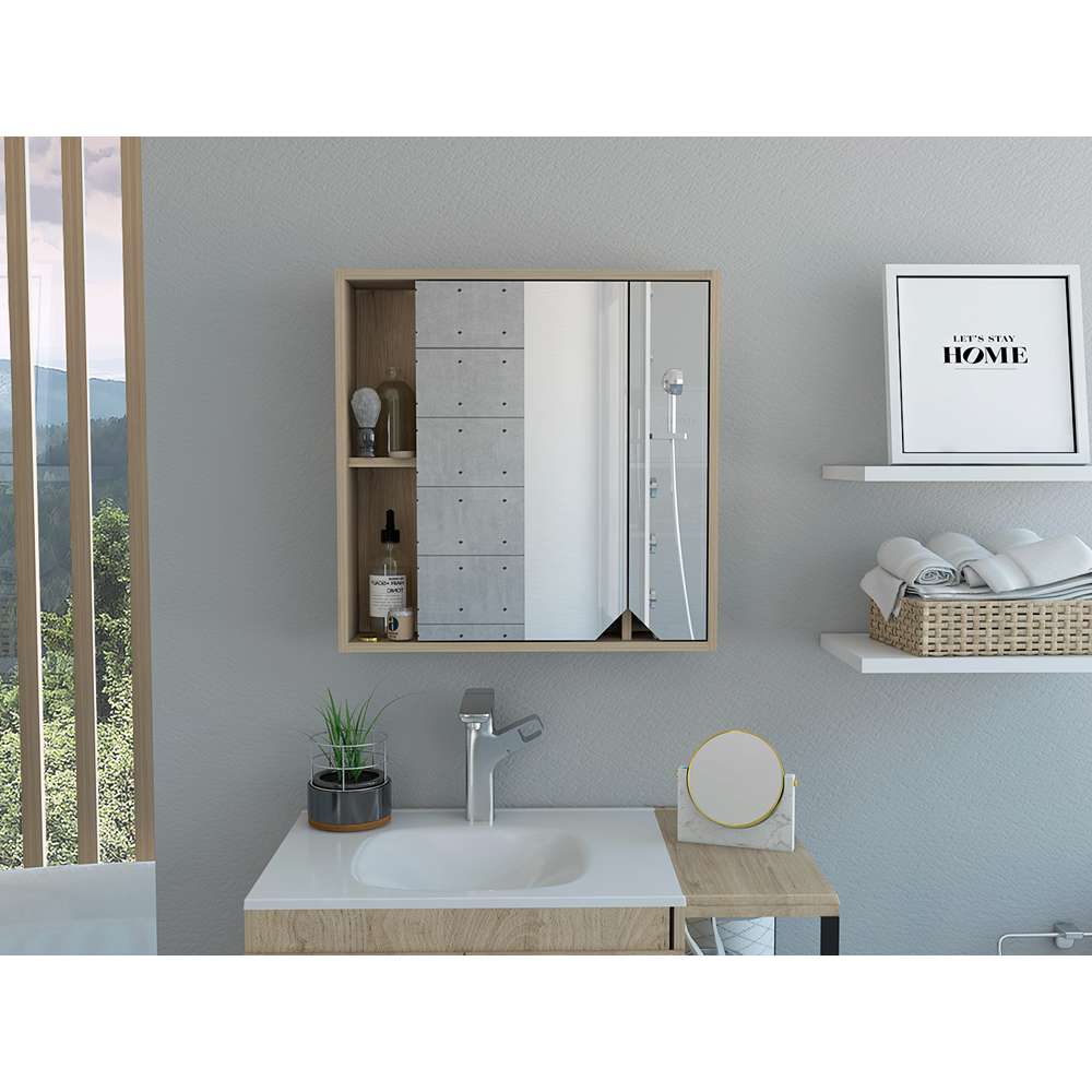 Gabinete Ara Rovere 60 cm con Espejo y Entrepaños - Gabinetes | Bylmo
