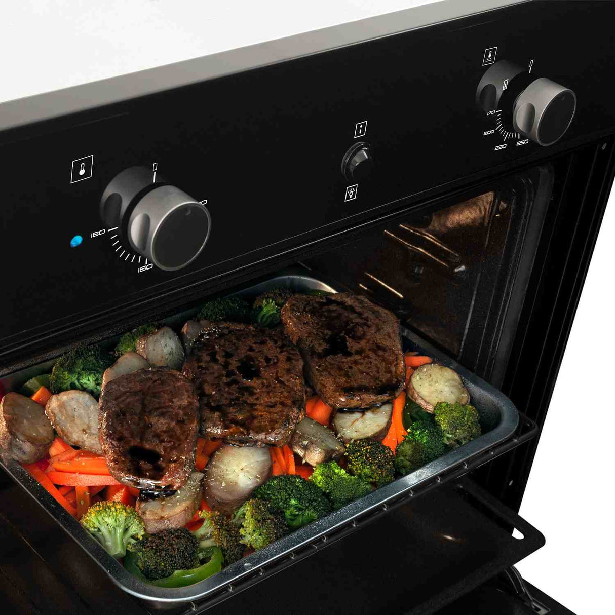 Horno de Empotrar Mixto Challenger Negro 60x60cm 53 Litros - Electrodomesticos | Bylmo