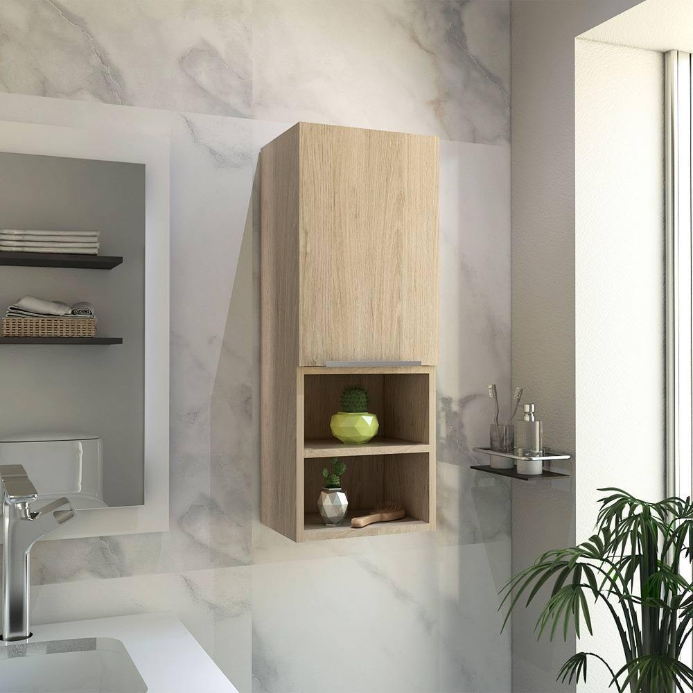 Gabinete de Baño Jules Rovere 30x80cm Rectangular sin Espejo y con Dos Entrepaños - Gabinetes | Bylmo