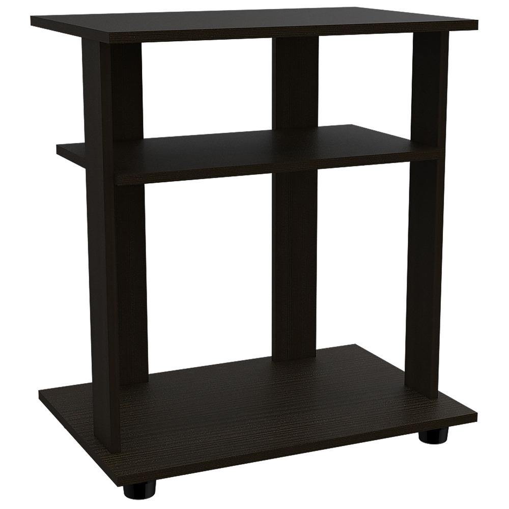 Mesa para TV Super Eco Wengue 60x67cm Para TV Hasta 22 Pulgadas sin Cajones y con Patas - Muebles para TV | Bylmo