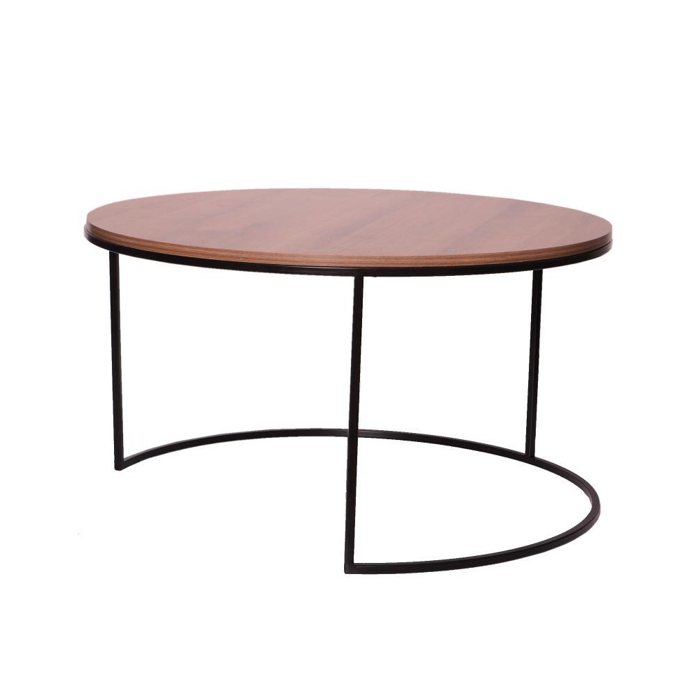 Mesa de Centro Dubai Amareto 80 cm Redonda - Mesas | Bylmo