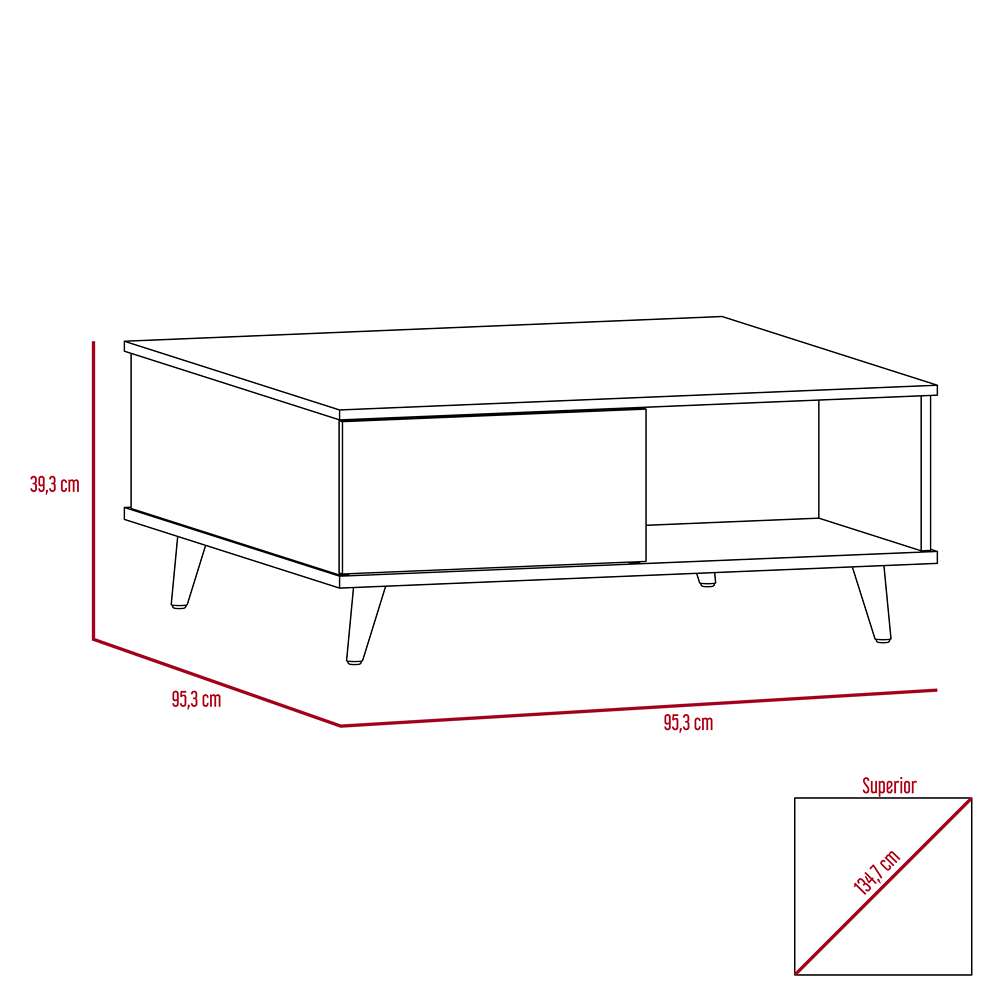 Mesa Salem Gales 95 cm con Una Puerta - Mesas | Bylmo