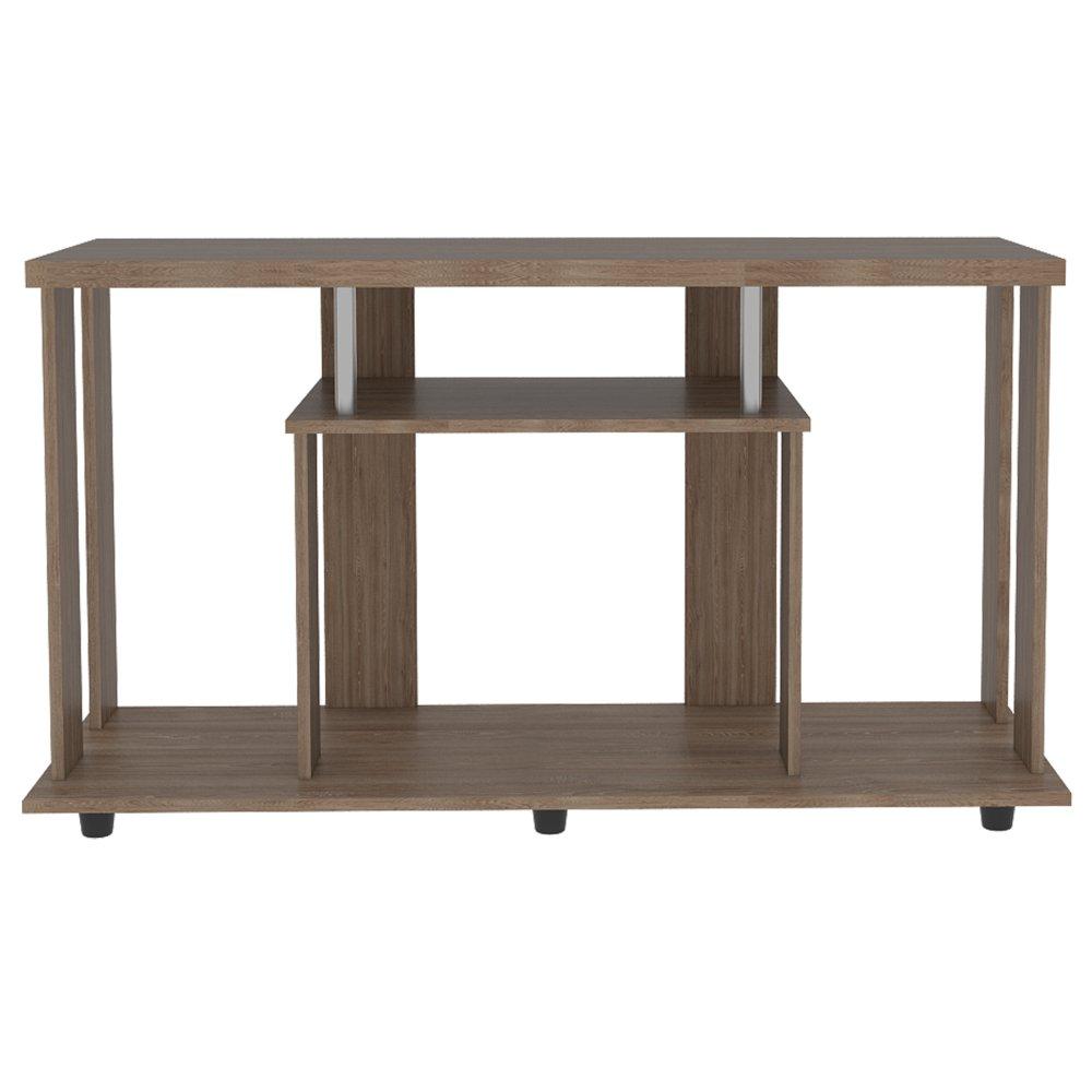 Mesa para TV Lannes Miel 120.9x67cm Para TV Hasta 50 Pulgadas sin Cajones y con Patas - Muebles para TV | Bylmo