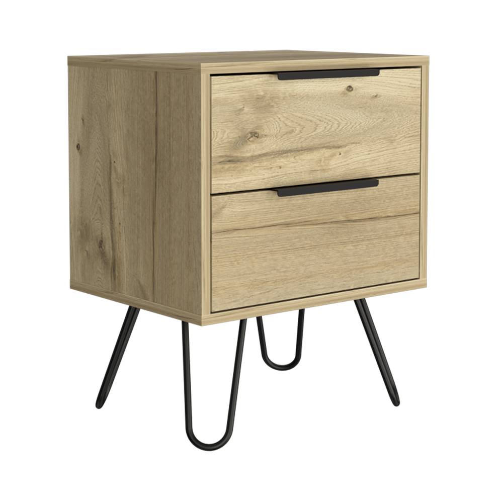 Mesa de Noche Concept D Duna 45x57cm con Dos Cajones - Mesas de Noche | Bylmo