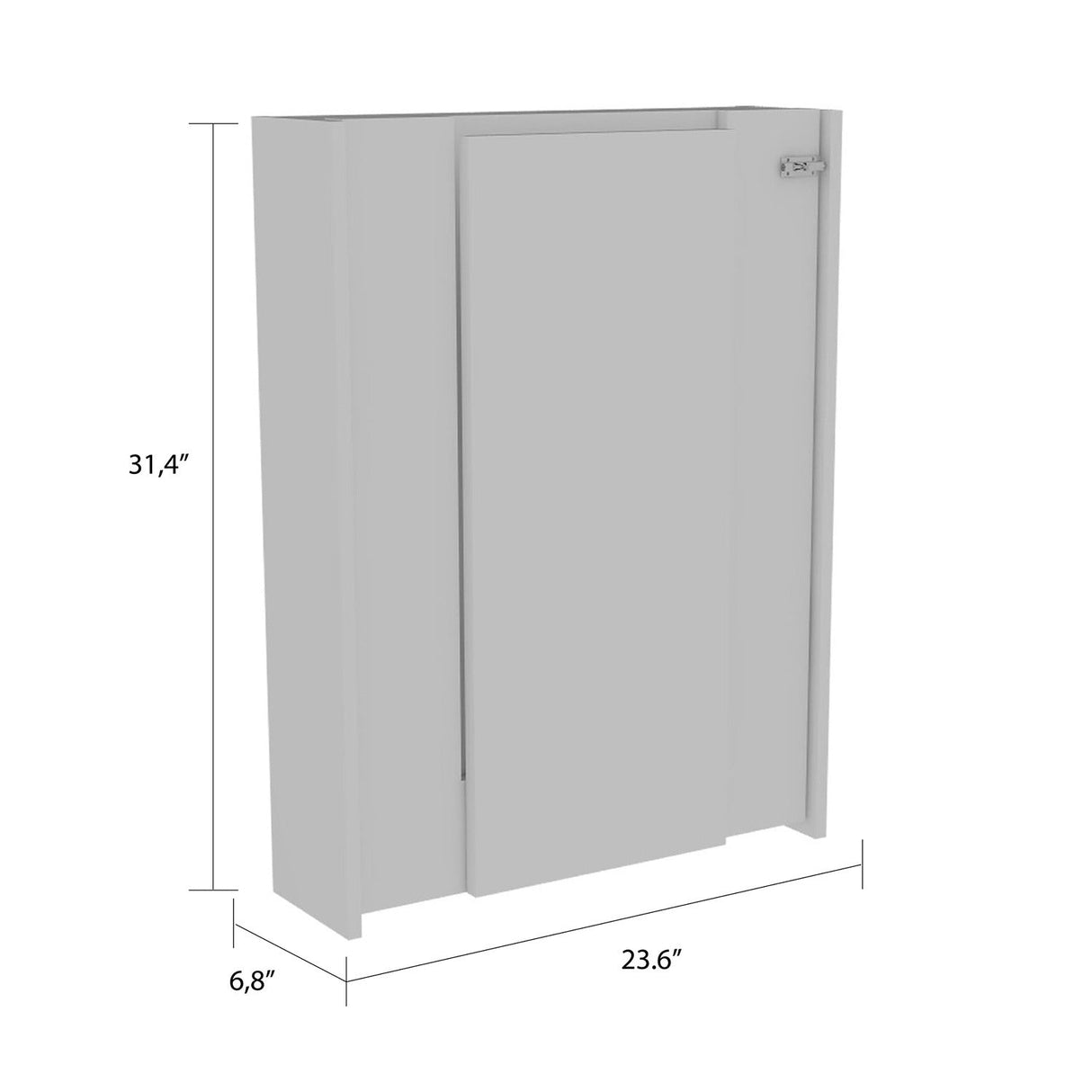 Mesa Vatta Blanco 60x80cm sin Cajones y sin Portabotellas - Bares | Bylmo