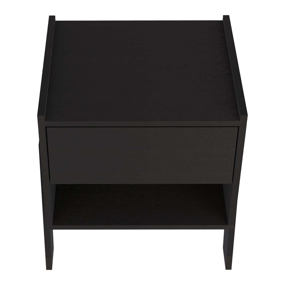 Mesa de Noche Joy Wengue 48x56cm con Un Cajón y con Un Compartimiento - Mesas de Noche | Bylmo