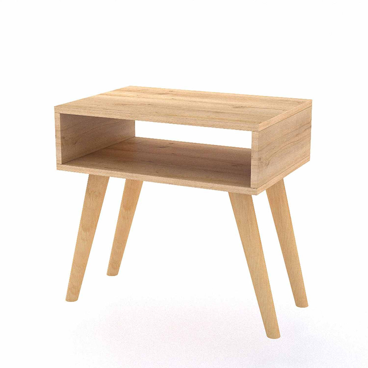 Mesa de Noche Metz Duna 50 cm con Compartimiento - Mesas de Noche | Bylmo